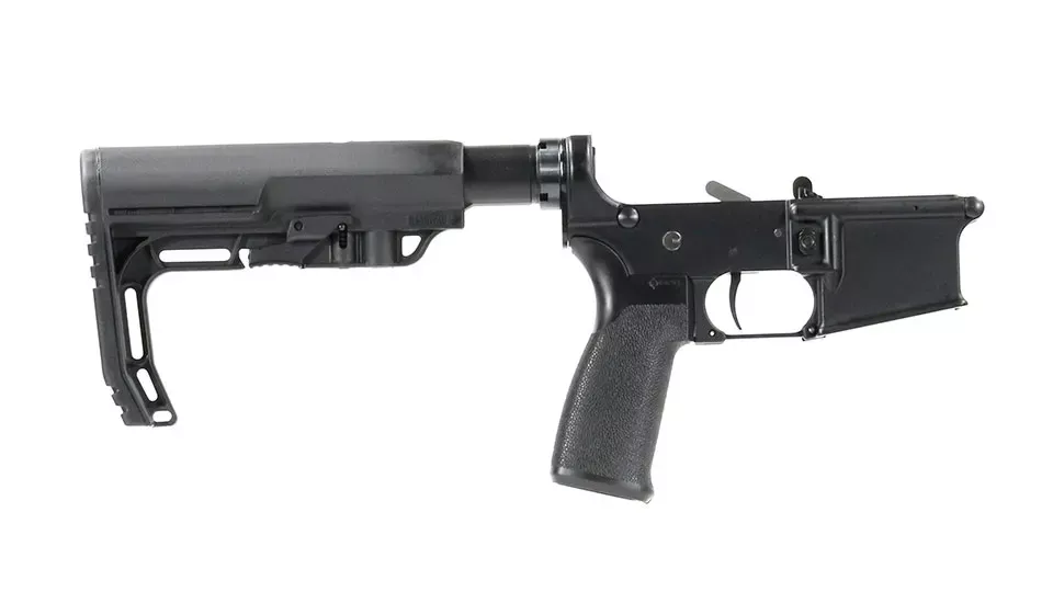 BC-15 | Multi-caliber Complete Forged Lower Assembly | Black Anodized | MFT BattleLink Stock & Grip | 3 lb Trigger