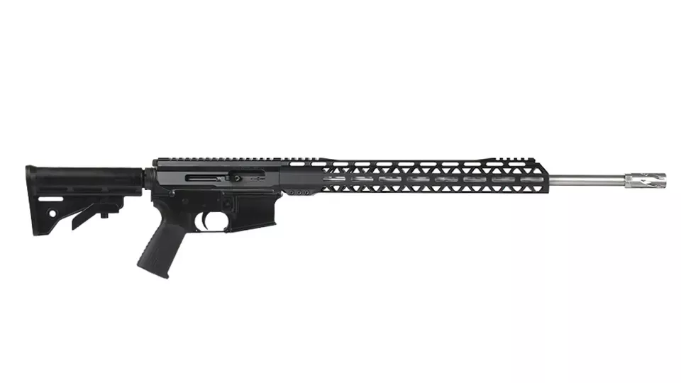 BC-22 | .22 Magnum (WMR) Right Side Charging Rifle | 20" 416R SS Heavy Barrel | 1:16 Twist| Blowback Gas System | 15" MLOK Split Rail| Forged Lower | (No Magazine)