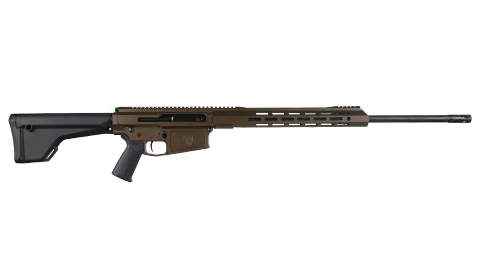 BC-8 | Huntmaster| .300 Winchester Magnum Midnight Bronze Cerakote Right Side Charging Rifle | 24" Parkerized Light-Weight Barrel | 1:10 Twist | Rifle Length Gas System | 15" MLOK Split Rail | w/ 5 Rd Magazine