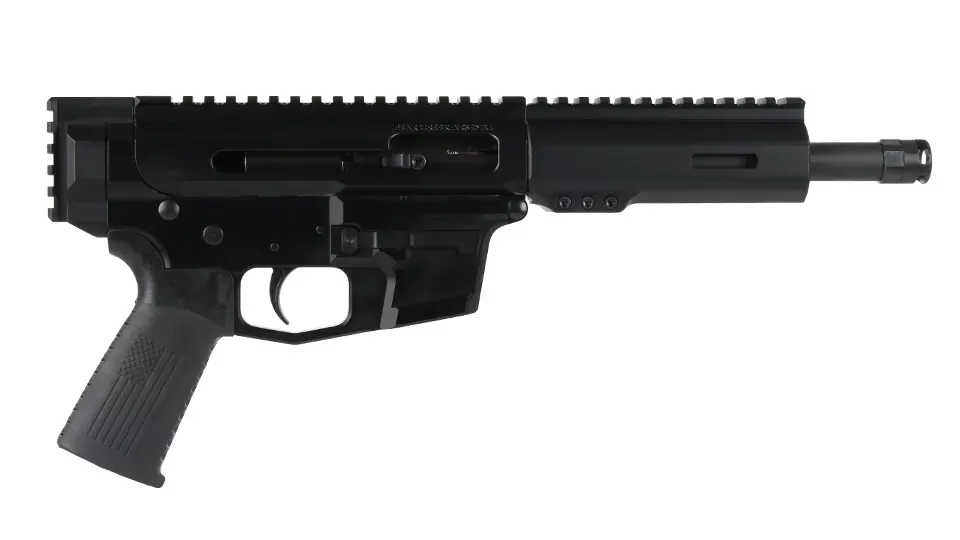 BC-9 | 9mm Right Side Charging Bufferless Pistol | 7.5" Parkerized Heavy Barrel| 1:10 Twist | Blow Back Gas System | MLOK Split Rail