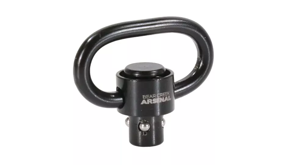 BCA 1.25" PUSH BUTTON QUICK DETACH SLING SWIVEL | BCA Logo Engraved