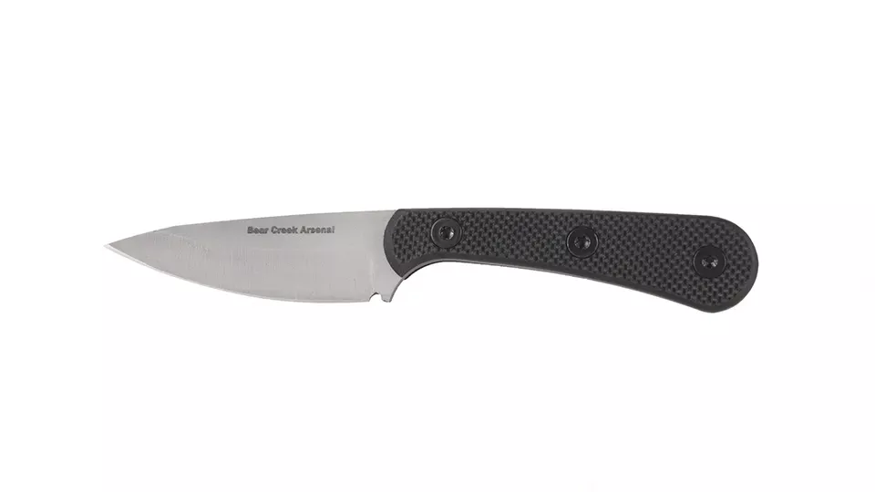 BCA B&T KNIFE | 3" Fixed Blade, 7" Overall | G10 Black Textured Scales
