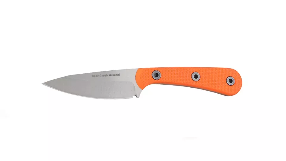 BCA B&T KNIFE | 3" Fixed Blade, 7" Overall | G10 Orange Textured Scales