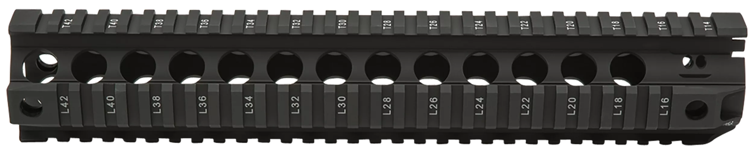 BCM QRF12556BLK QRF12" Free-Floating Style Made of Aluminum with Black Anodized Finish & Picatinny Rail for AR-Platform