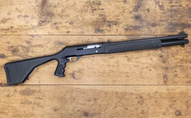 Beretta 1201FP 12 Gauge Police Trade-In Semi-Auto Shotgun with Pistol Grip Stock and Rifle Sights