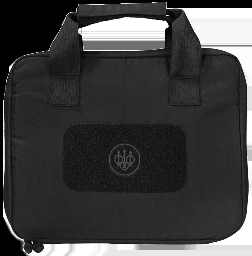 Beretta USA FO471001890999UNI Pistol CaseBlack 600D Polyester Holds 1 Handgun
