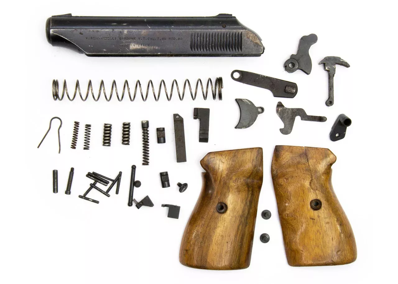 Bernardelli Model 60, 7.65mm/.32 cal. Parts kit - Good Condition wooden grips