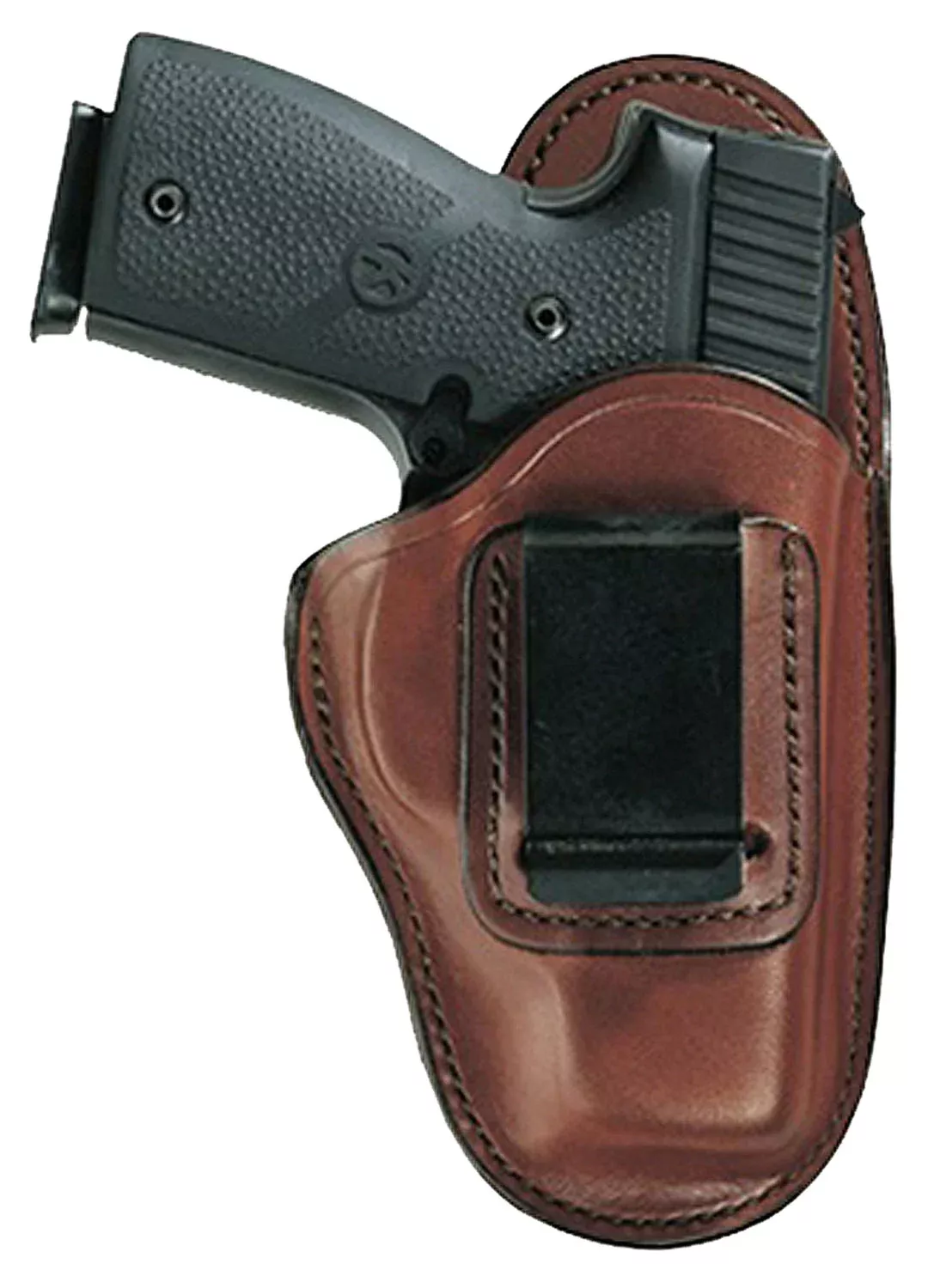 Bianchi 19221 100 ProfessionalIWB Size 01 Tan Leather Belt Clip Fits Ruger LCR/S&W J Frame 2" Left Hand