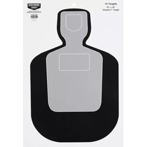 Birchwood Casey 37201 EZE-Scorer BC-19 Silhouette Hanging Paper Target 12 x 18 10 Per Pack