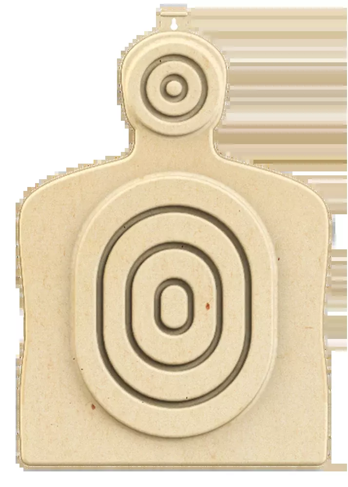 Birchwood Casey 3D Torso Target, B27 Sizing, Recycled Material, Bullseye Tan, 3-Pack 3DTGTBTT