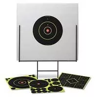 Birchwood Casey 46101 Shoot- N- C Portable Range Kit Self- Adhesive Universal Bullseye Includes Plastic Backboard/Steel Frame/Targets