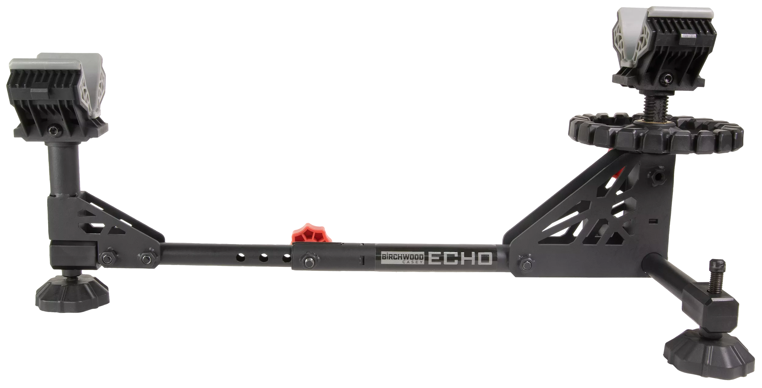 Birchwood Casey ESR Echo Shooting Rest Black Steel/Red Accents, Non-Slip Rubber Feet, Windage & Elevation Adjustments