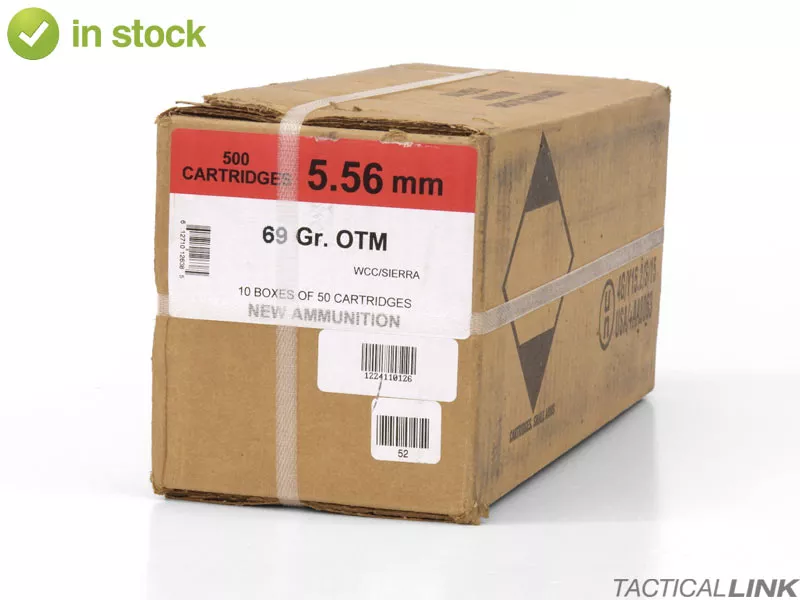 Black Hills Ammunition 5.56 NATO 69 Gr Sierra OTM - 500 Rounds