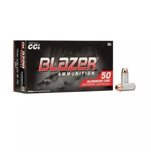 Blazer Ammunition 10mm Auto 200 Grain Full Metal Jacket 50 Count