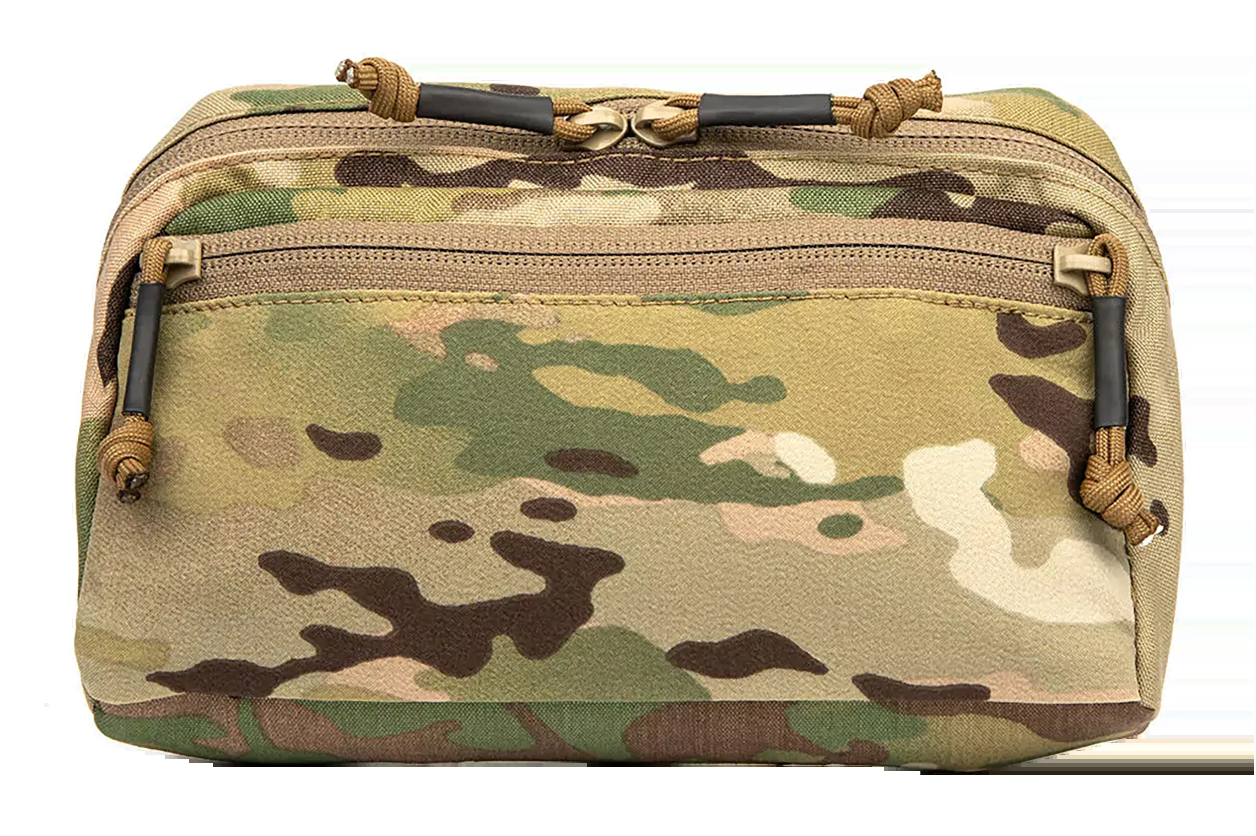 Blue Force Gear Low Pro General-Purpose MOLLE Pouch, MultiCam, Dual Zippers & Elastic Organization – HWUPZ06MC