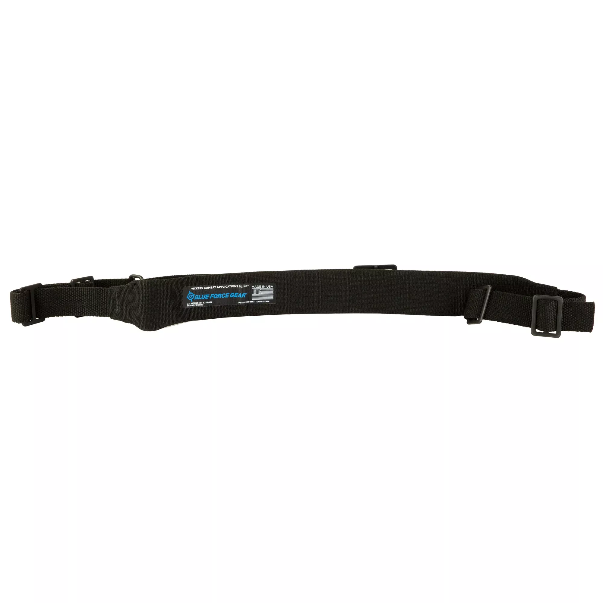 Blue Force Gear Vickers Padded 2-Point Sling with Metal Hardware, Black – VCAS-200-OM-BK