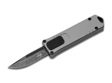 Boker Plus USB OTF 2.0 Gray - 1.77" D2 Black Stonewash Blade, Gray Handle - 06EX268