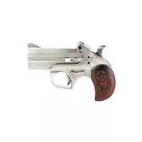 Bond Arms Century 2000 Derringer Handgun .410 Bore Or .45 Long Colt 3.5 " Barrels 2 Rounds Rosewood Grip Satin Polish Stainless Steel Finish