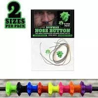 Bowmar Recurve Nose Button Green 2 Pc.Small/Large
