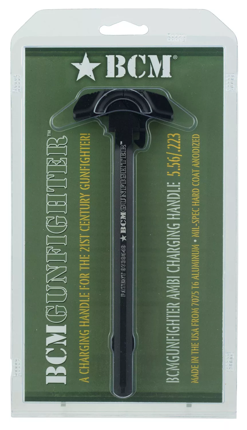 Bravo BCM Ambidextrous Gunfighter Medium AR15 Charging Handle 7075 Aluminum Black AR-15 Ambi Med