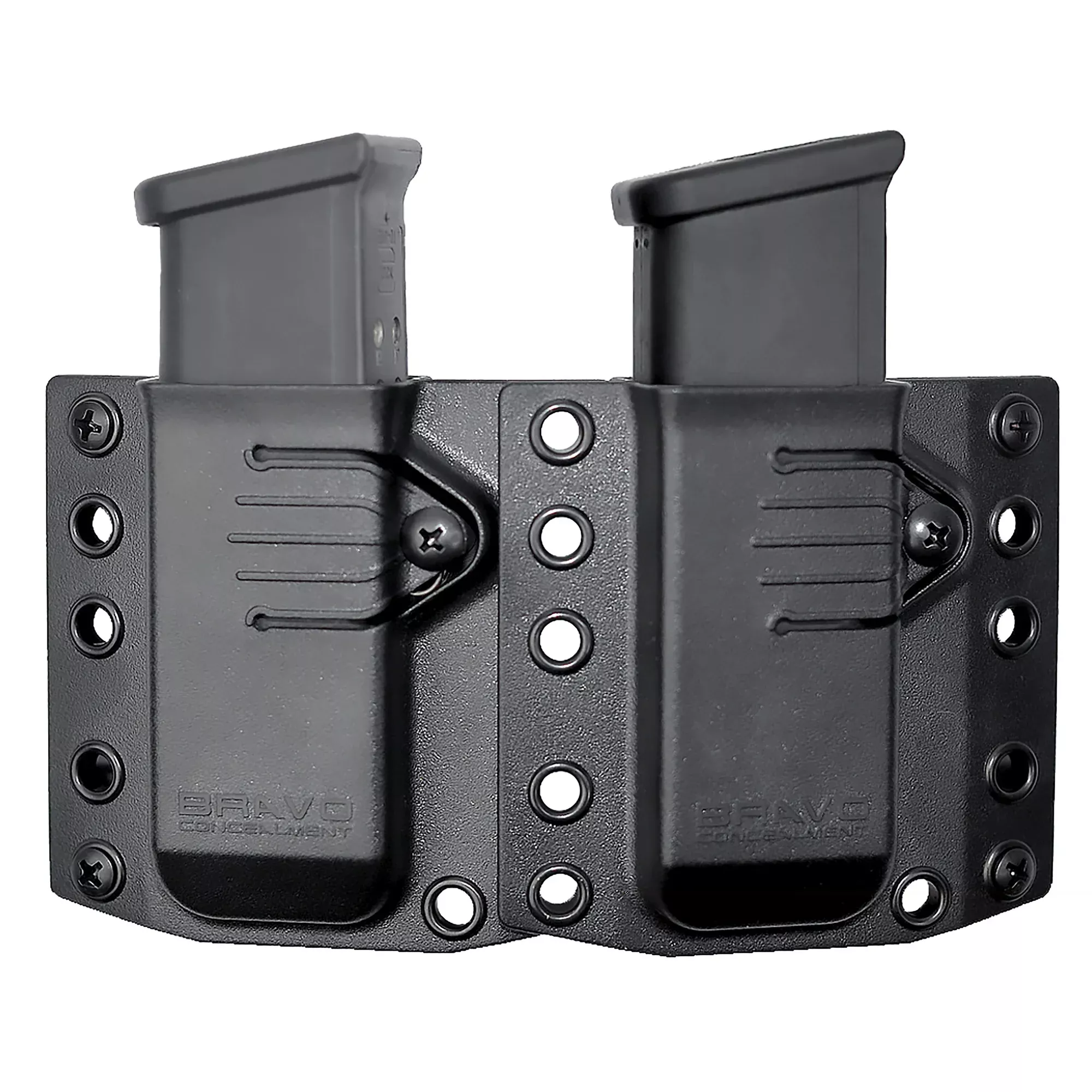 Bravo Concealment Double Magazine Pouch, Outside-the-Waistband, Fits Glock 43 & Shield, BC60-2001S