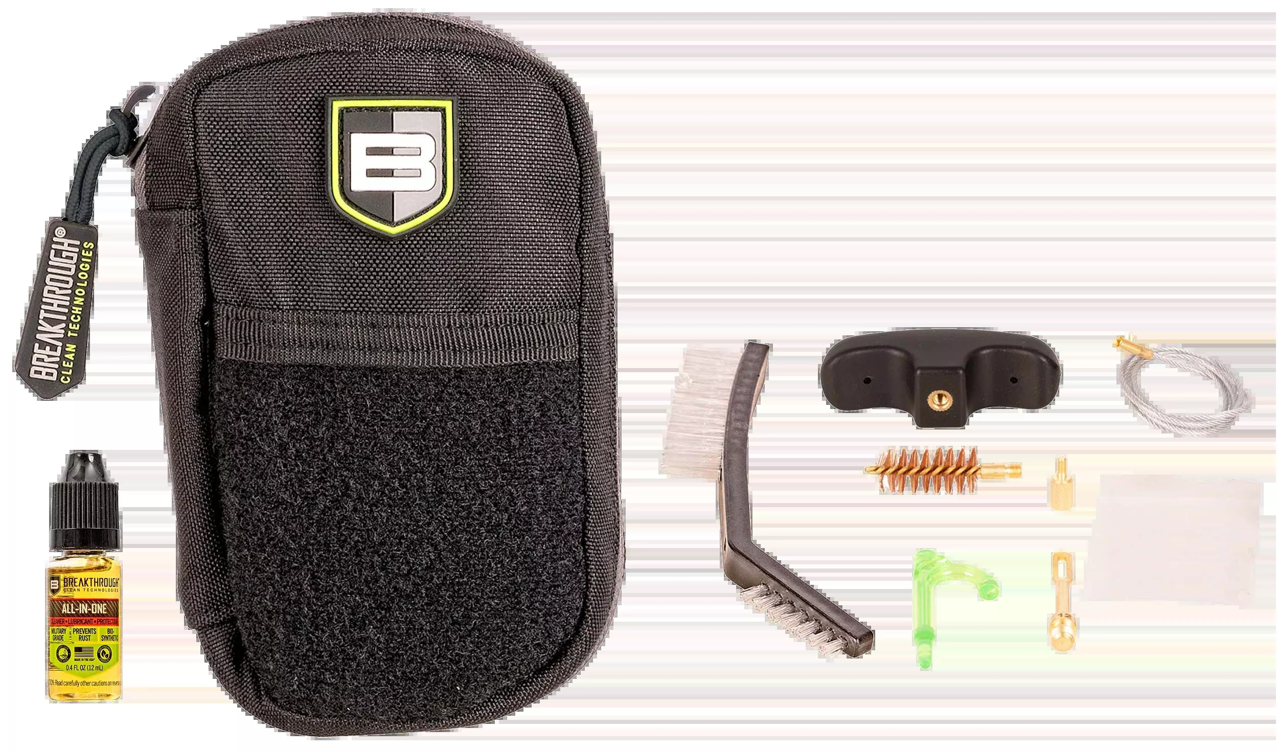 Breakthrough Clean Badge Series 12-Gauge Rod & Pull-Through Gun Cleaning Kit, BTCOP12