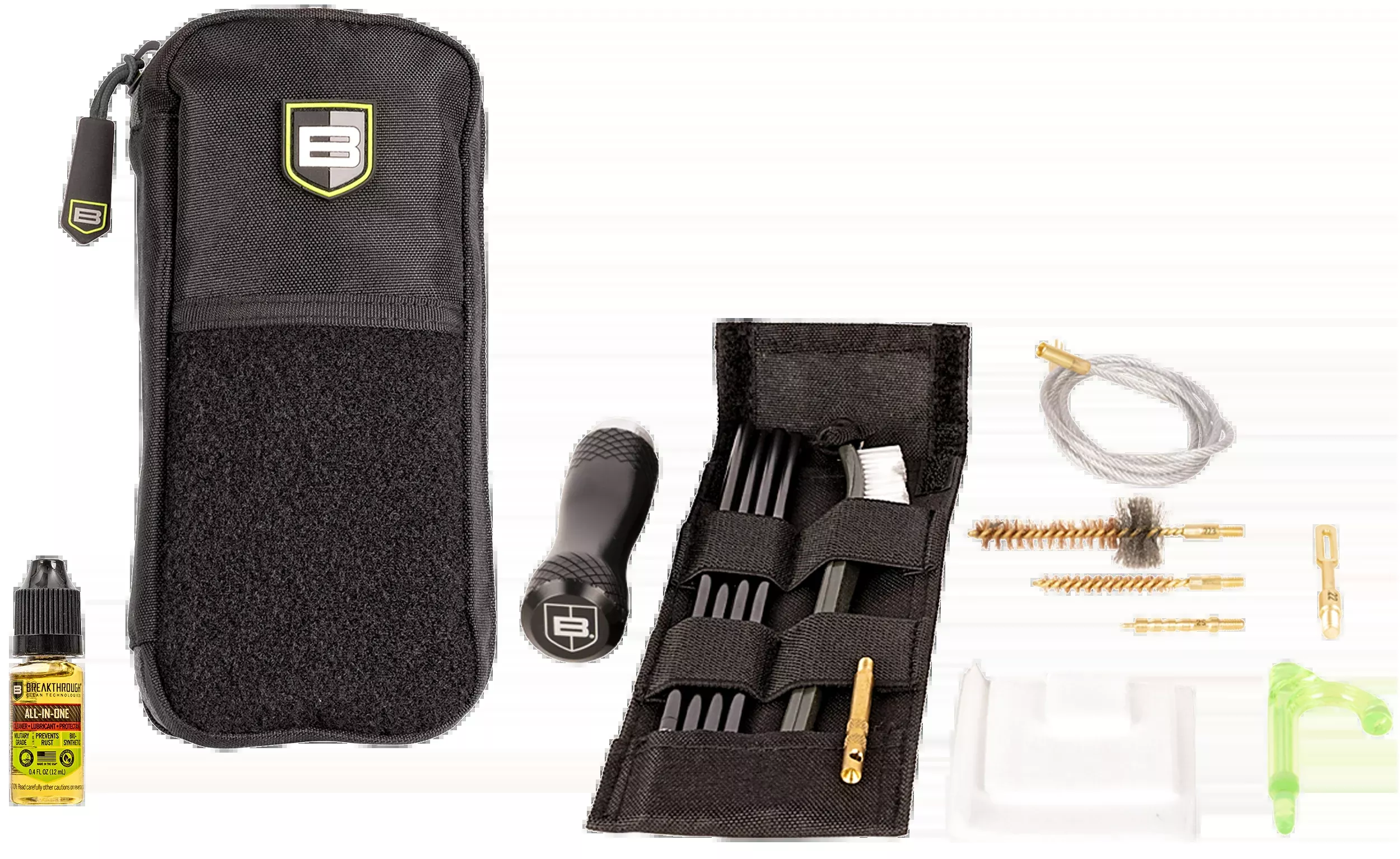 Breakthrough Clean Badge Series 6.5mm Rod & Pull-Through Gun Cleaning Kit with CLP, BTMPK264