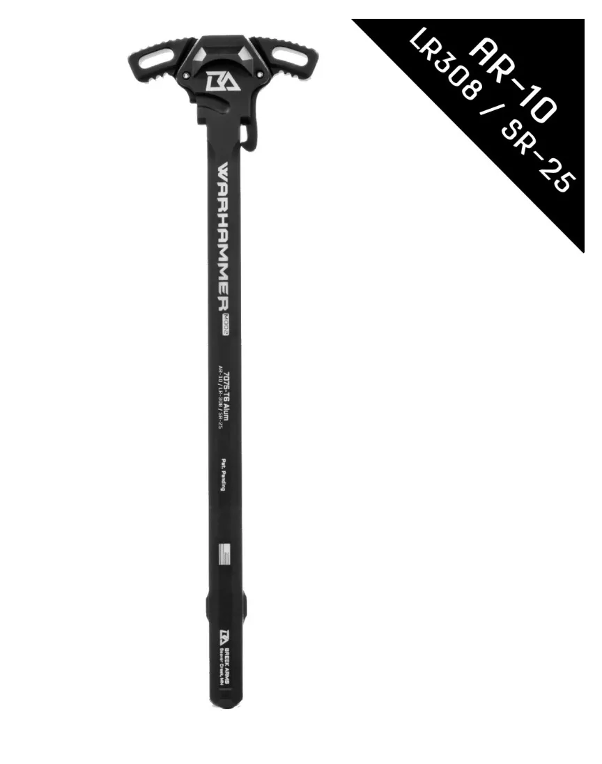 Breek Arms Micro WARHAMMER Mod 2 Ambidextrous Charging Handle AR10LR-308 "Black"