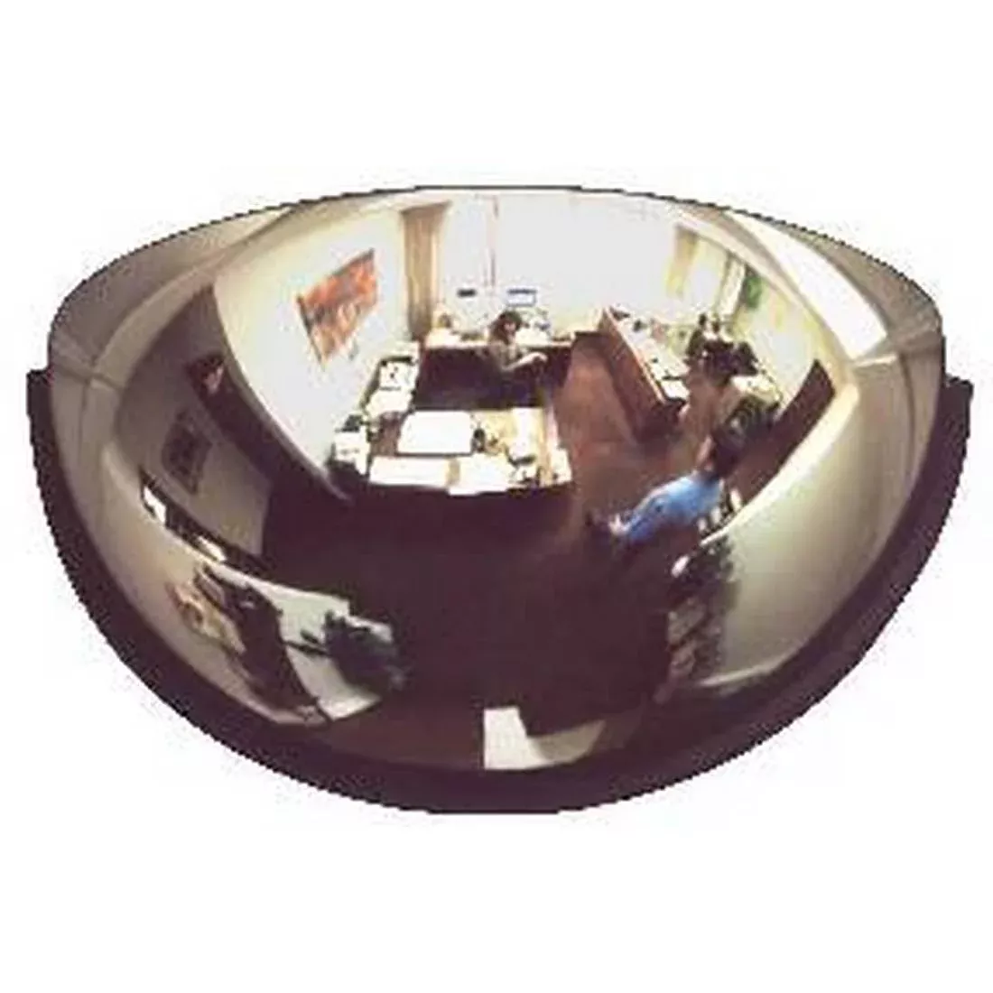 Brossard Mirrors 180 Degree half Dome Mirrors - Acrylic Lens / Galvanized Back