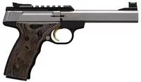 Browning 051531490 Buck Mark Plus 22 Lr 10 + 1 5.50 " Slab Side Barrel, Stainless Optic Ready/Serrated Steel Slide, Matte Black Aluminum Frame & Black Laminate Udx Grips