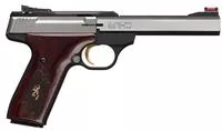 Browning 051543490 Buck Mark Medallion 22 Lr 10 + 1 5.50 " Blackened Ss Slab Side Barrel, Stainless Steel Serrated Ss Slide, Matte Black Aluminum Frame, Checkered Rosewood W/Gold Buckmark Inlay Grip