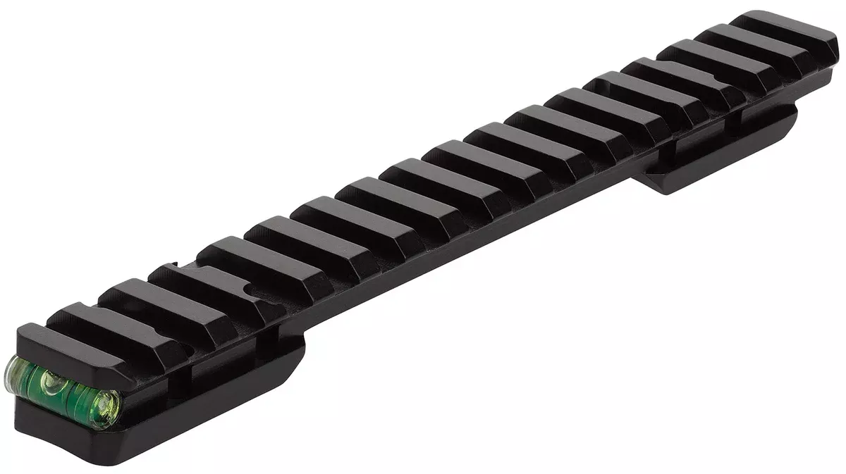 Browning 12524 Picatinny Rail w/Bubble Level Matte Black Aluminum Fits X-Bolt Anti-Cant/Picatinny Rail Mount Long Action 20 MOA