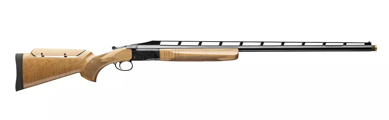 Browning BT-99 Plus 12 Gauge 2.75″ 2rd 34″ Polished Blued Vent Rib Barrel, Polished Blued Steel Receiver, Fixed w/Adj Comb Gloss AAAA Maple Wood Stock