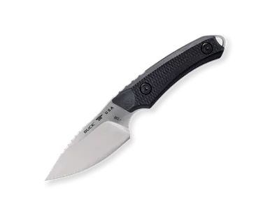 Buck 662 Alpha Scout Elite Fixed Blade Knife - 2.875" MagnaCut Satin Drop Point, Machine Textured Black G10 Handles, Kydex Sheath - 13782