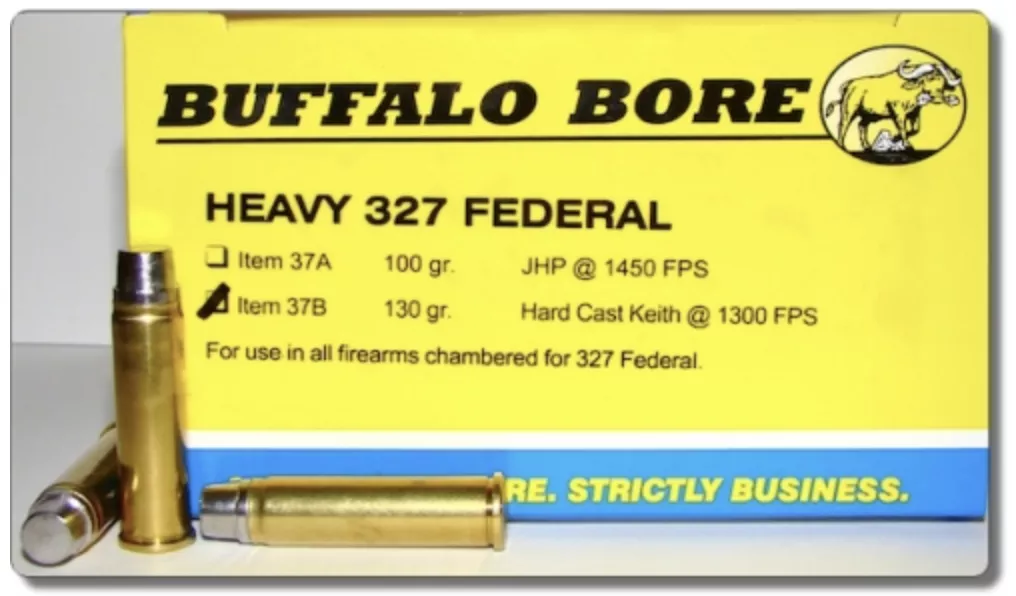 Buffalo Bore Heavy Outdoorsman 327 Federal Ammo 130gr Hardcast GC 20rds - 37B