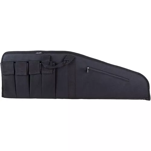 Bulldog Bd422 Extreme Tactical Rifle Case Made Of Water- Resistant Nylon With Black Finish, Tricot Lining, 4 External Velcro Magazine Pouches & Soft Padding 35 " L