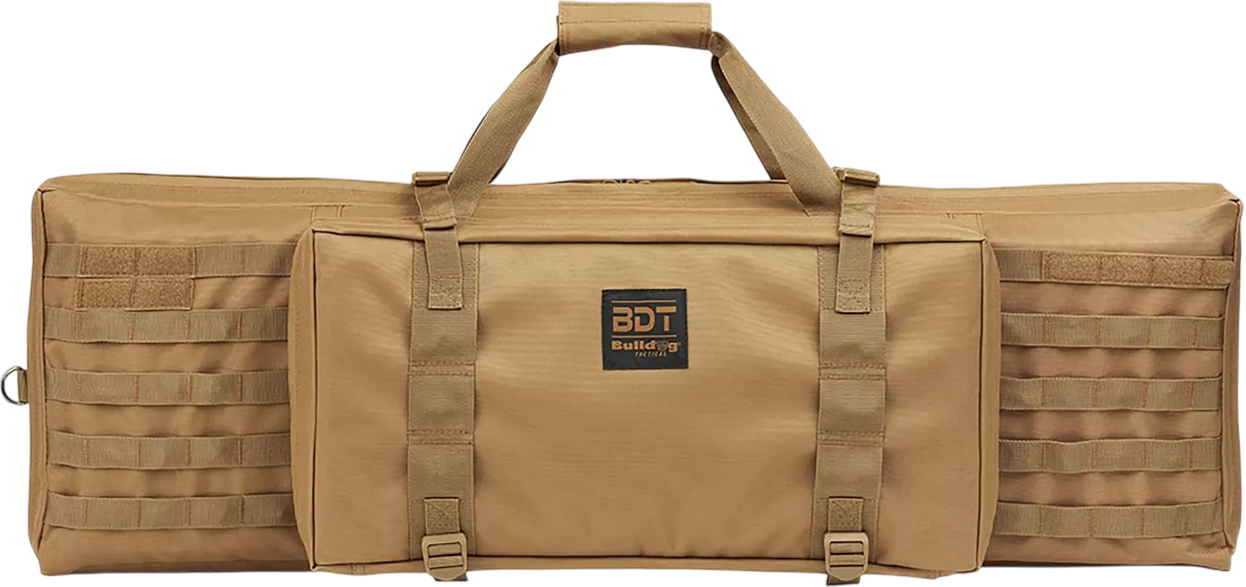 Bulldog BDT3038T BDT Tactical Single 38" Tan Nylon, Padded Shoulder Strap, Adjustable Velcro Ties, Extra Magazine Compartment