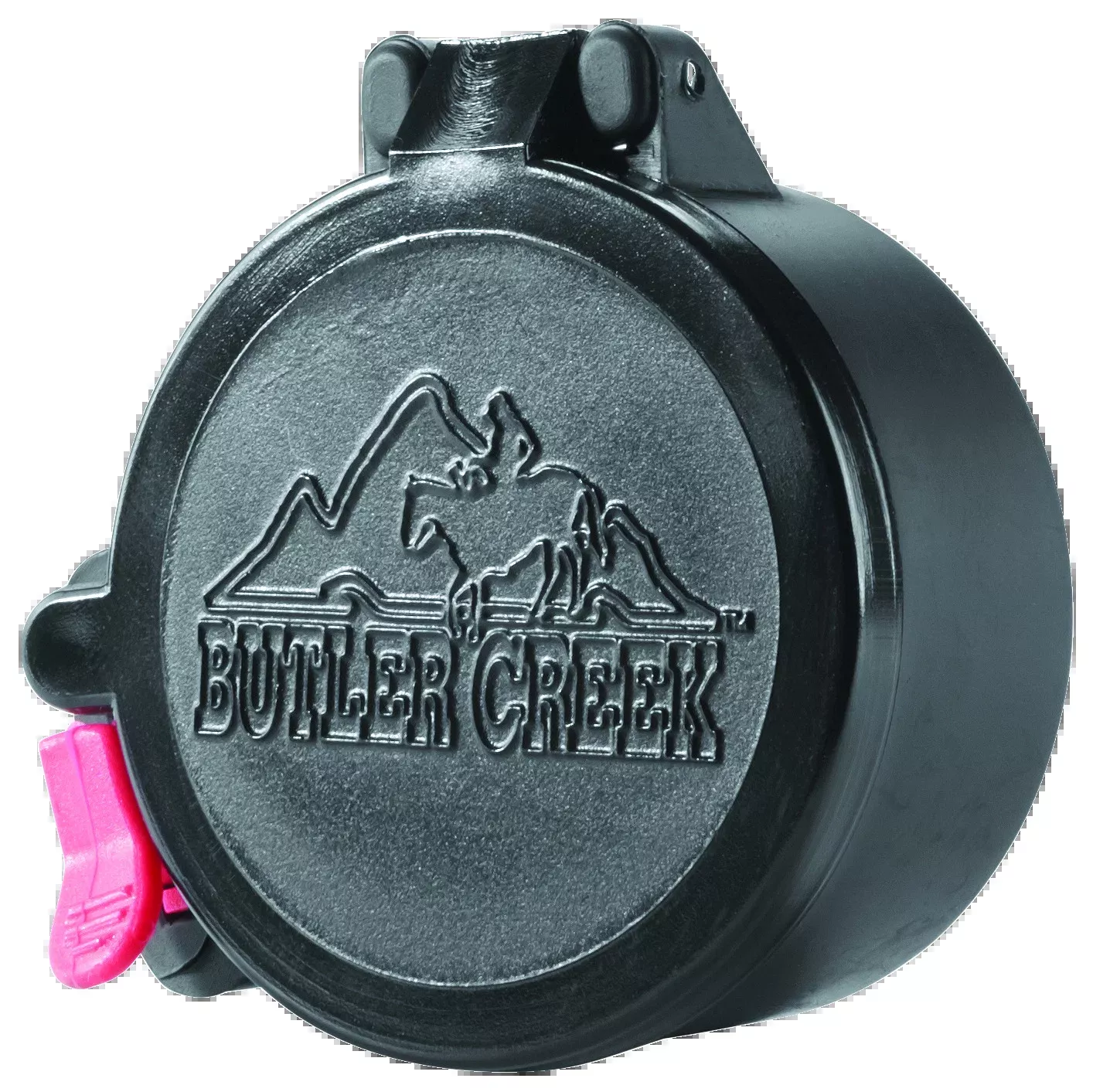 Butler Creek Flip-Open Eyepiece Scope Cover, Size 13, 1.57 in (39.9 mm), Black Polymer, 20130
