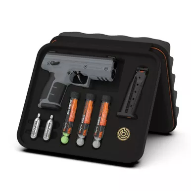 Byrna SD Kinetic Kit - Non Lethal Self Defense Launcher, CA/NY Compliant, Gray