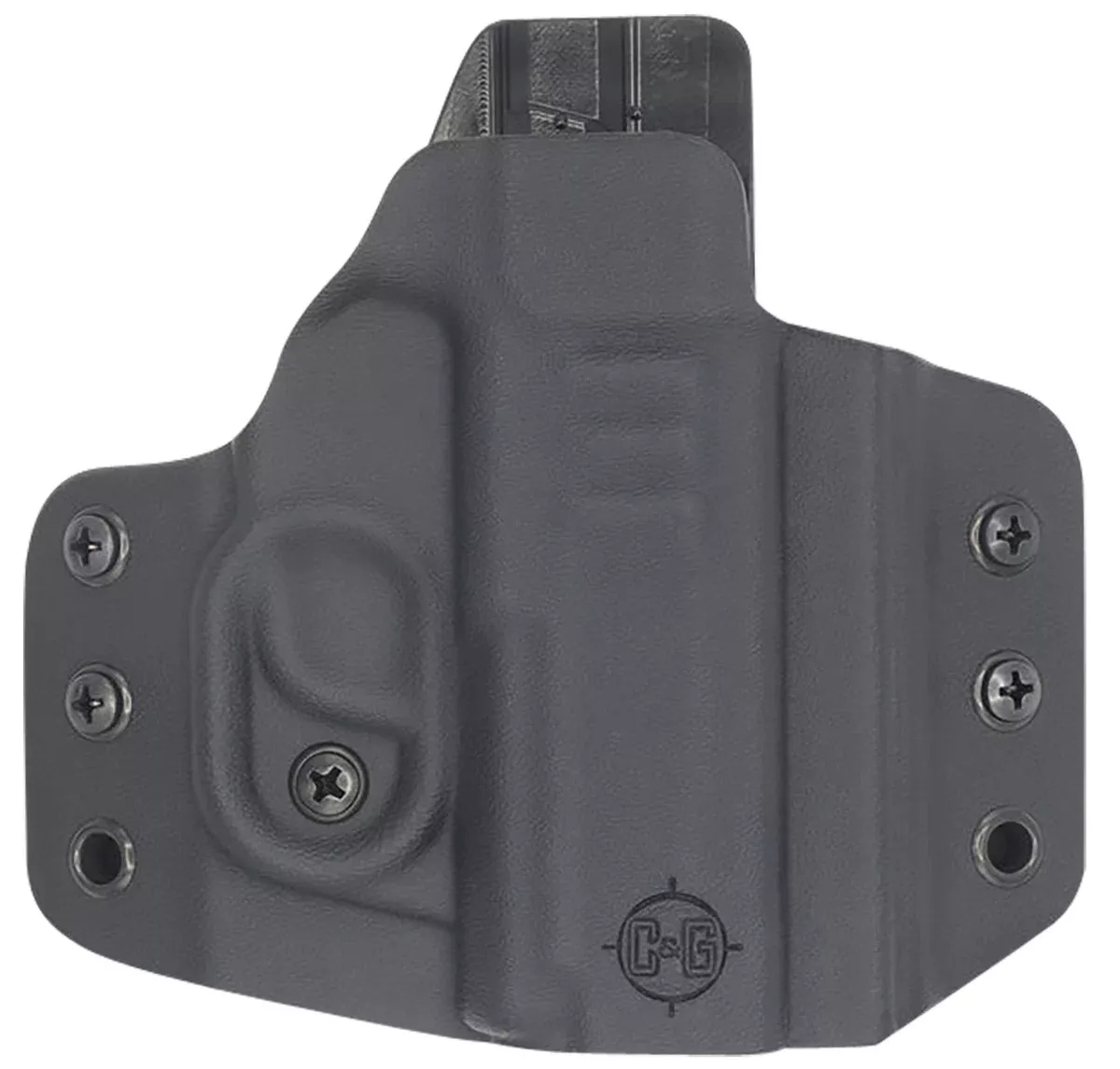C&G Holsters 0256100 CovertOWB Black Kydex Belt Loop Fits Sig P365/P365 XL