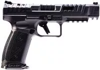 Canik Hg7010n Sfx Rival- S Full Size 9mm Luger 18 + 1 5 " Black Steel Barrel, Dark Side Optic Ready/Serrated W/Ports Slide & Steel Frame W/Picatinny Rail, Dark Side Aggressive Texture Grips Ambidextrous