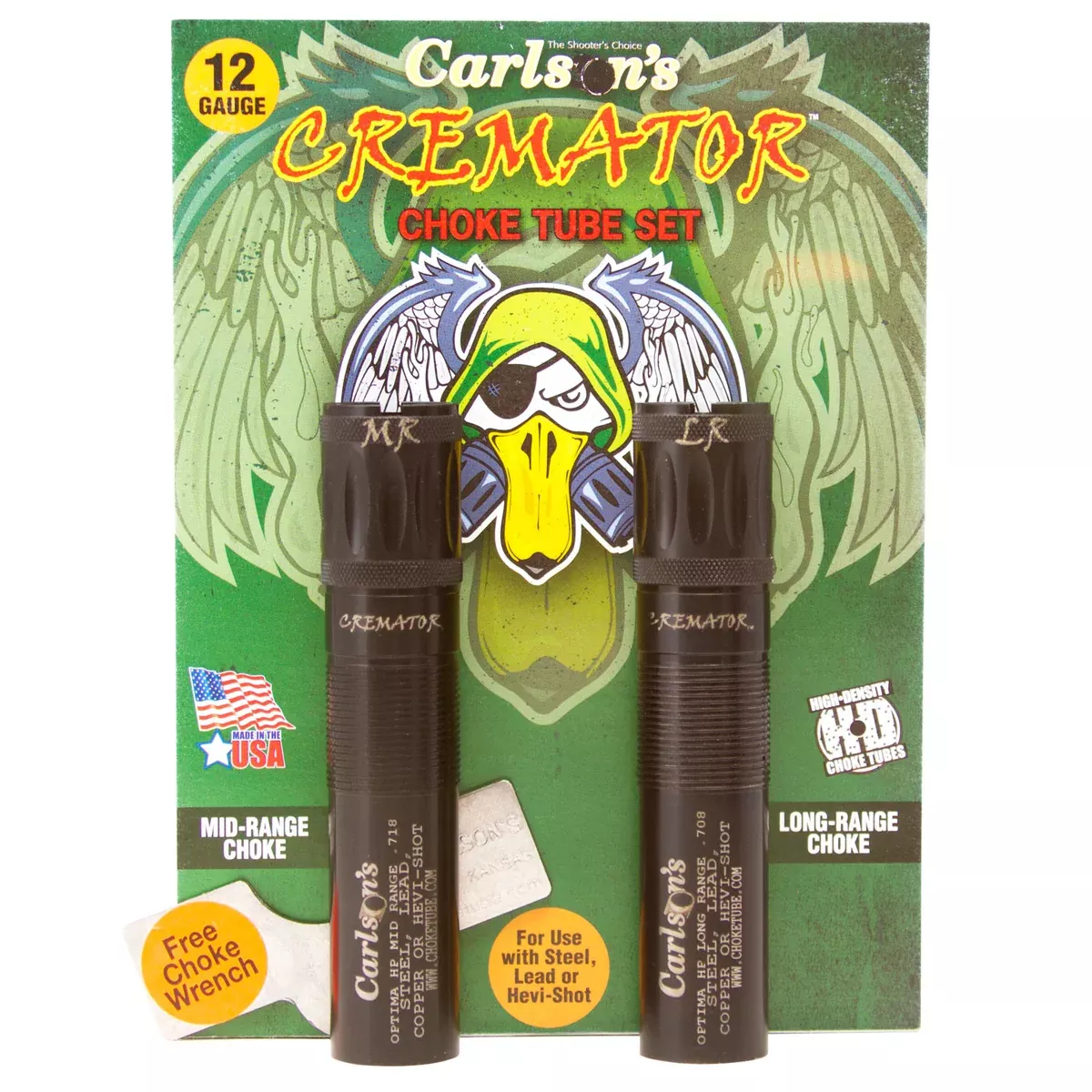 Carlson's Choke Tubes 11662 CrematorBeretta Optima HP 12 Gauge Mid/Long Range Non-Ported 17-4 Stainless Steel