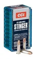 Cci 0050 Varmint Stinger 22 Lr 32 Gr Copper Plated Hollow Point (Cphp) 50 Per Box/100 Cs