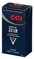 Cci 960 Quiet- 22 Target 22 Lr 40 Gr Lead Round Nose (Lrn) 50 Per Box/100 Cs