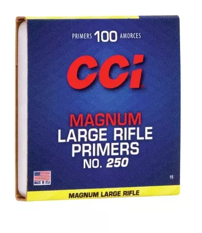 CCI Large Rifle Magnum Primers #250 Box of 1000