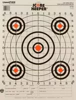 Champion Score Keeper 100 Yard Small Bore Targets 14 " X 18 " Paper Orange Bull 12pk