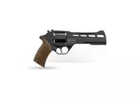 Chiappa Firearms 340221 Rhino 60ds 357 Mag Caliber With 6 " Black Anodized Finish Picatinny Rail/Vent Rib Barrel, 6rd Capacity Blued Finish Cylinder, Black Anodized Finish Aluminum Frame & Walnut Grip