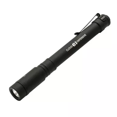Cloud Defensive Chicro XL USB-C Rechargeable Flashlight - 500 Max Lumens, Includes Reversible Pocket Clip, Black