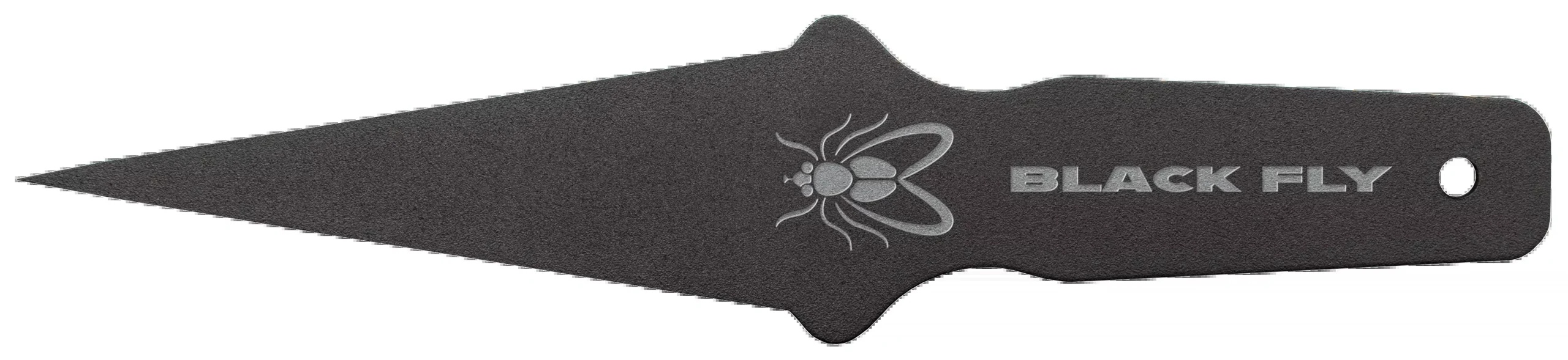 Cold Steel Black Fly 8" Thrower Fixed Plain 1055 Carbon Steel Black