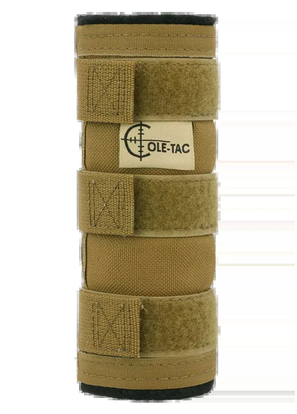 Cole-TAC Metal Python Suppressor Cover, 6in Coyote Brown, Fits 1-2in Suppressors MP102